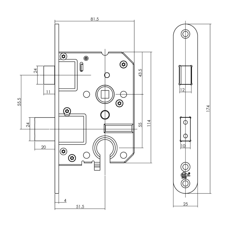 Veiligheidsslot PC Maat 55 (1)