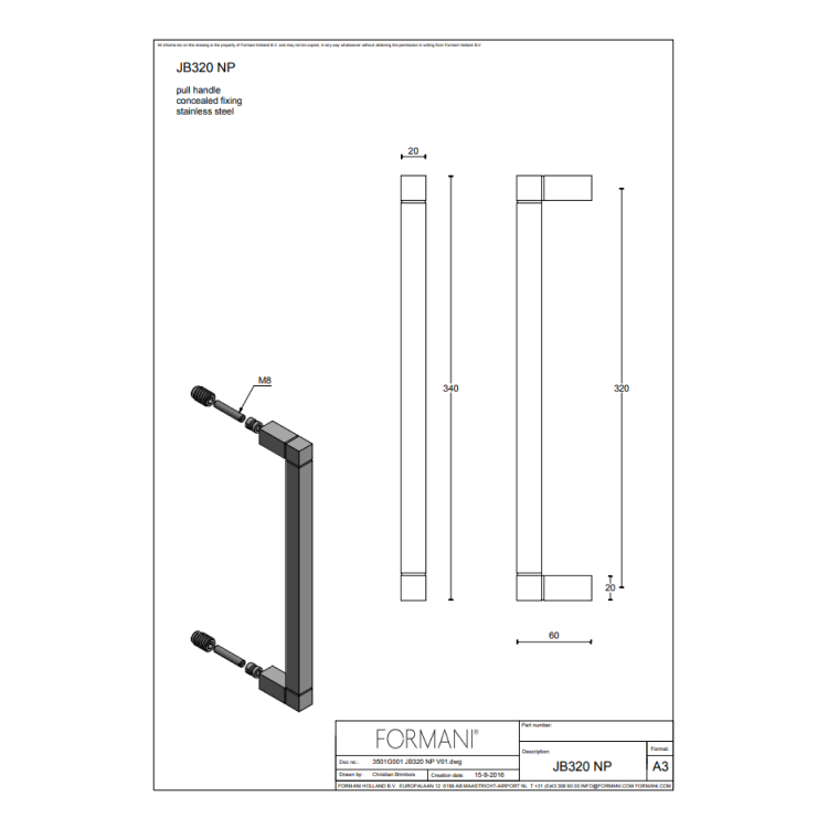 Deurgreep JB320