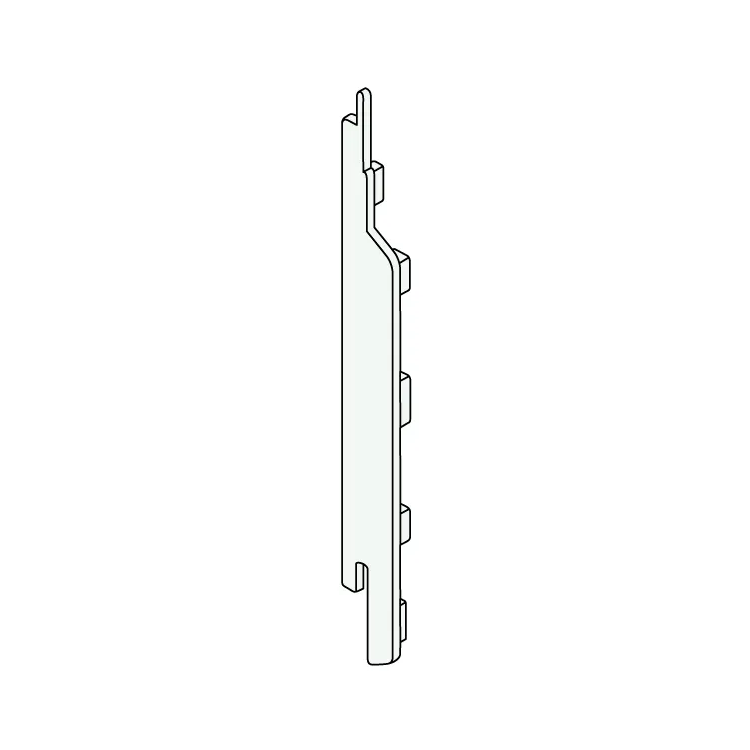 Eindkap+connector links voor sponningdeel 143mm (1)