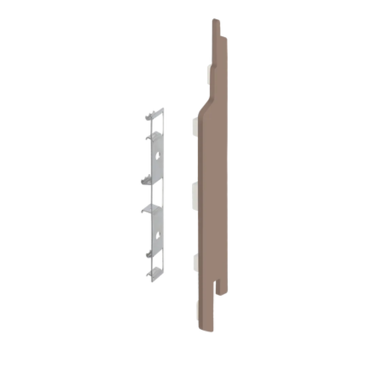 Eindkap+connector rechts voor sponningdeel 143mm