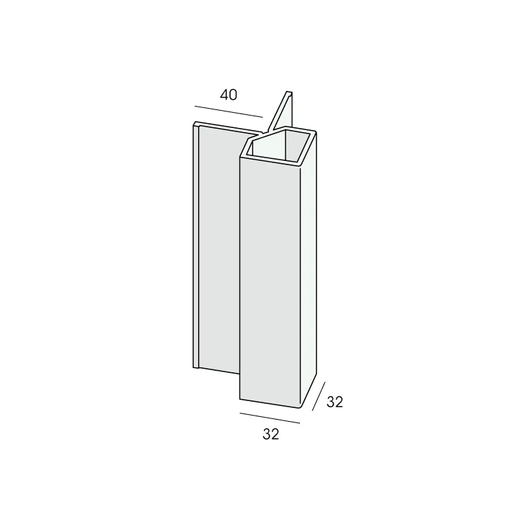 Keralit uitwendig hoekprofiel 32x32mm (1)