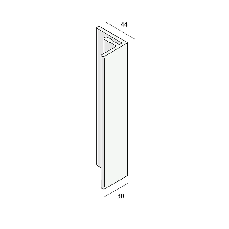 Verlengd eindprofiel 17x44mm Keralit (1)