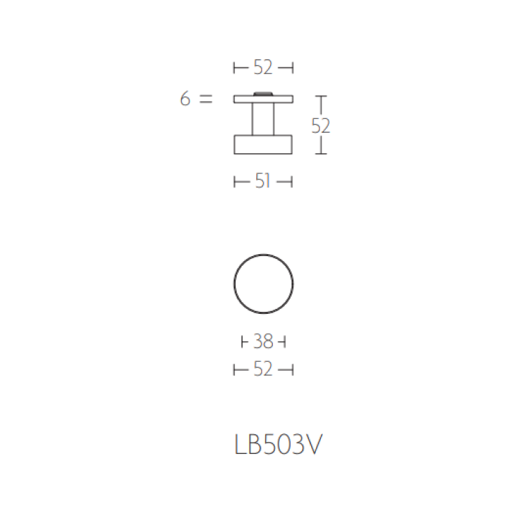 Voordeurknop LB503V